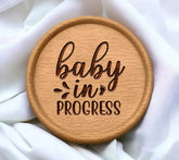 Baby In Progress Footprint SVG Cut File SVG
